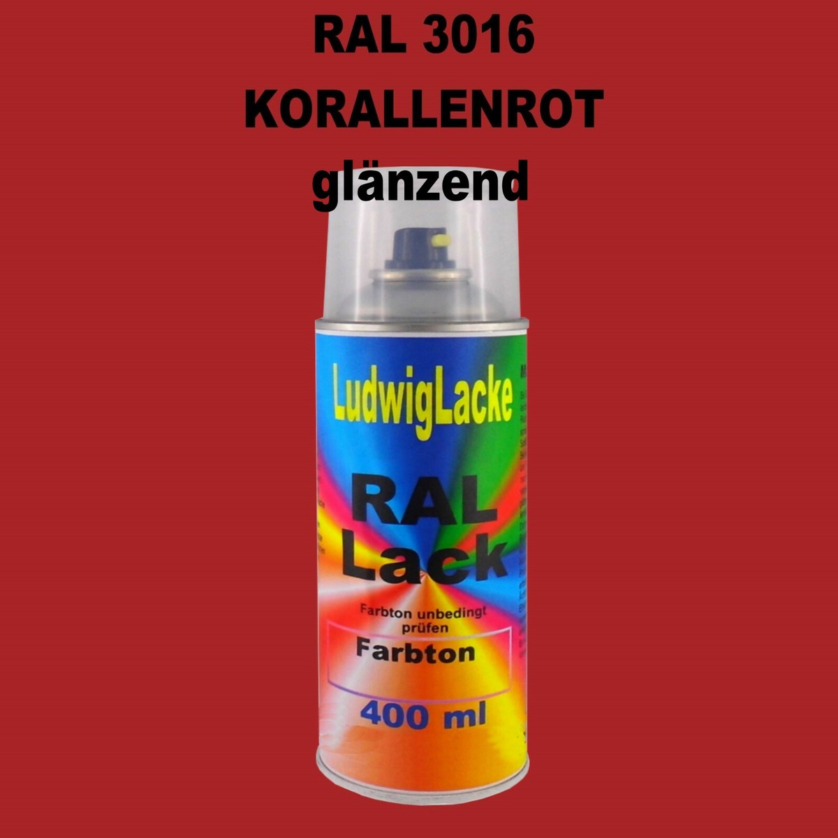 TRISTARcolor RAL 3016 Korallenrot Spraydose – 3 X 400 Ml, Glänzend, Schnelltrocknend, Made In Germany