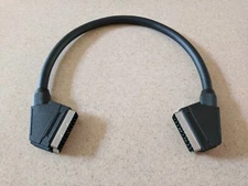 WOOKIEEWIN Male to Male RGB SCART Cable Premium Multicore Fully Shielded - 1.5ft