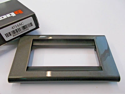 BTICINO LIVING CLASSIC ART. 4714AC PLACCA 4MODULI ANTRACITE