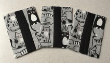 Handmade Pocket/Purse Tissue Holder; 3 1/2  x 4 3/4  ; CATS; FREE Shipping