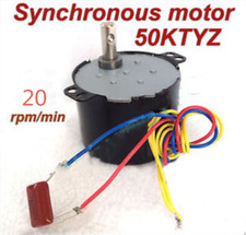 Synchronous Motor 50KTYZ AC 110V 120V 50/60Hz 20rpm/m CW/CCW 6W Torque 3.5kgf.cm