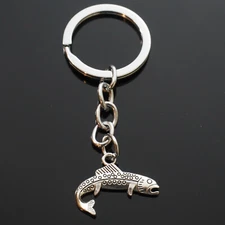 3D Trout Fish Keychain Keyring Fishing Fisherman Gift