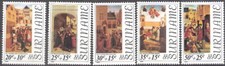 Suriname 1976 Easter Painting Semi-Postals MNH (SC# B226-B230)