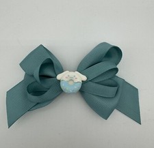 Blue Teal Sanrio Cinnamaroll 4  Hair Clip Bow Hello Kitty