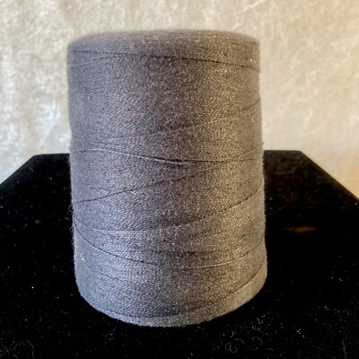Coats and Clark Large Spool Black Serger Thread Spun Polyester