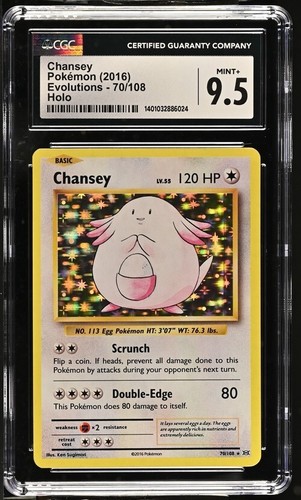 Chansey graded CGC 9.5 for sale on eBay