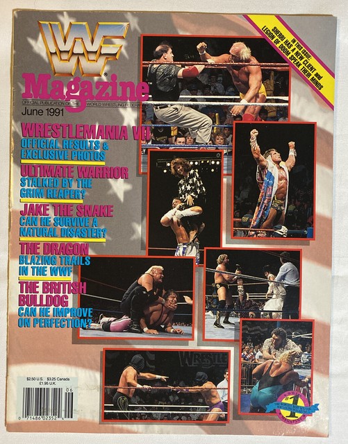 WWF Magazine June 1991 Wrestlemania 7 Ultimate Warrior NO MERCHANDISE