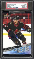 Tim Stutzle RC 2020 Upper Deck Young Guns Jumbo Signed #482 PSA 10 Gem Mint Auto