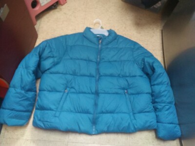 Nwt TIME And TRU WOMENS PLUS PUFFER Jacket Blue 1X
