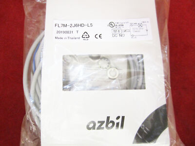 Azbil (FL7M-2J6HD-L5) DC 2-Wire Regular Cylindrical Proximity Sensor (M8/NO) 5m