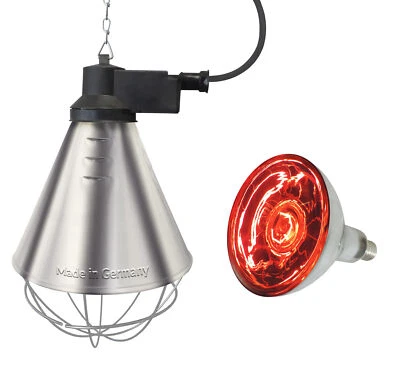 EIDER Wärmelampe Wärmestrahler Ferkellampe Wärmestrahlgerät Kükenlampe Stalllampe