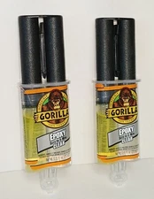 Gorilla Clear Epoxy .85 oz Sets in 5 Minutes Lot of 2 Packs