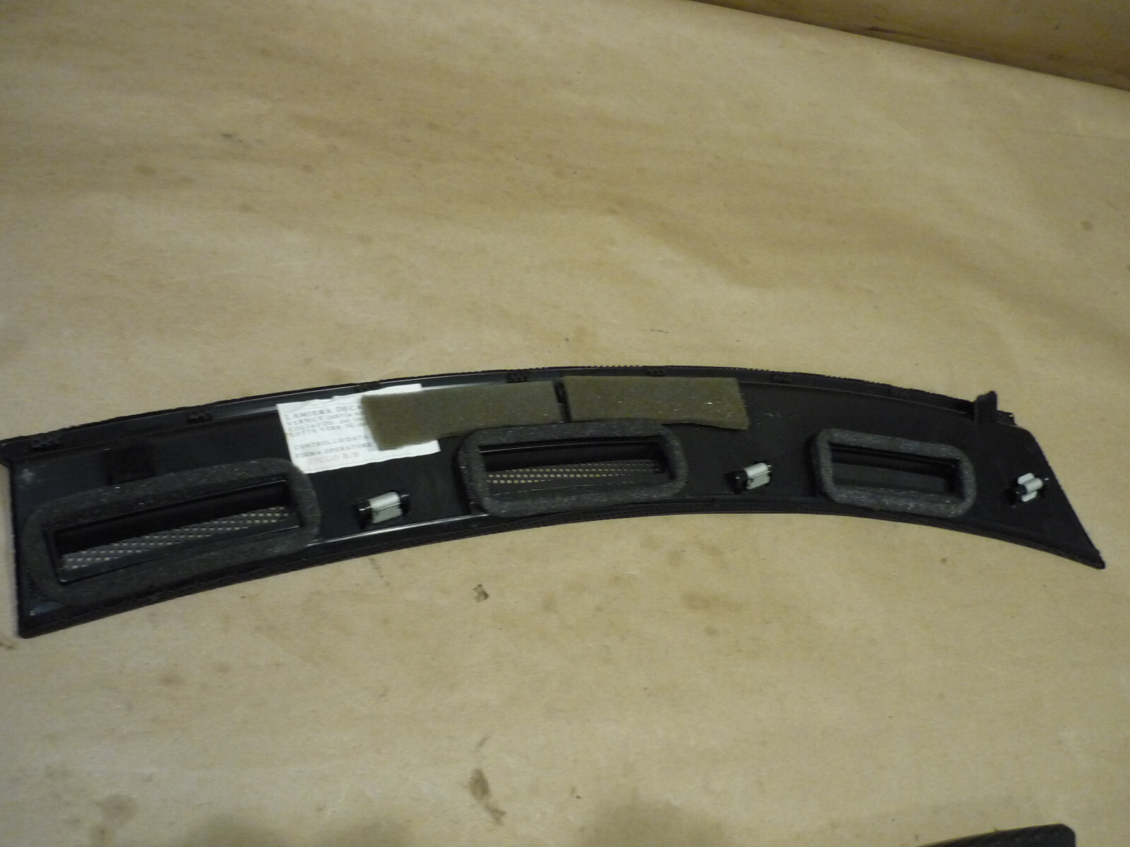 Ferrari California LH Dashboard Defroster Grille -P/N 80801700