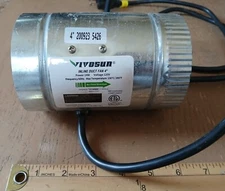 Vivosun Inline Duct Fan 4", New out of Box