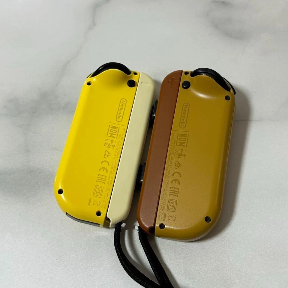 Nintendo Switch Pokemon Pikachu & Eevee Joy-Con Controller LR & Straps Set - Image 3 of 3