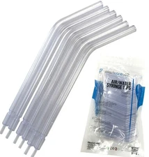 Dental Disposable Air Water Syringe Tips, (Clear) (4 Bags of 250) (1000 Total)