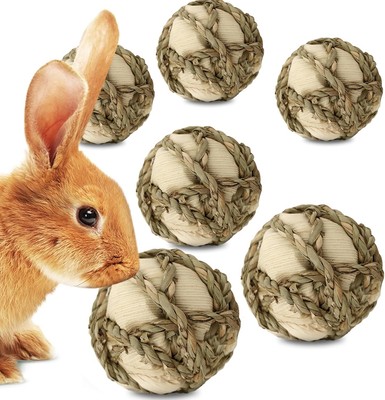 SunGrow Rabbit Leaf Ball, Trims Their Teeth, Entertaining Chew Item, Keep... 
