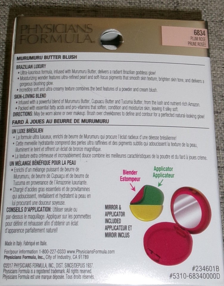 Physicians Formula Natural Glow Butter BlushPlum Rose 6834 NEW eBay