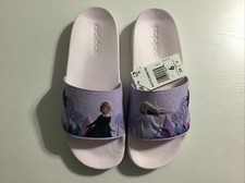 Adidas Adilette Frozen Anna Elsa Shower Slides Sandals Kids 6