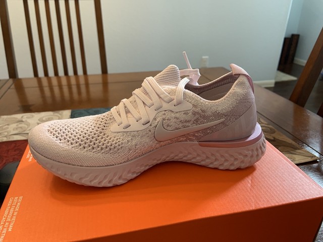 women's nike epic react flyknit running shoes pearl pink