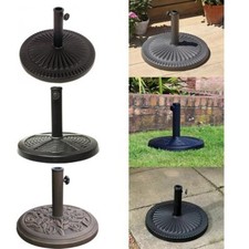 Garden Parasol Base Stand Heavy Duty Round Umbrella Holder Patio Outdoor Design