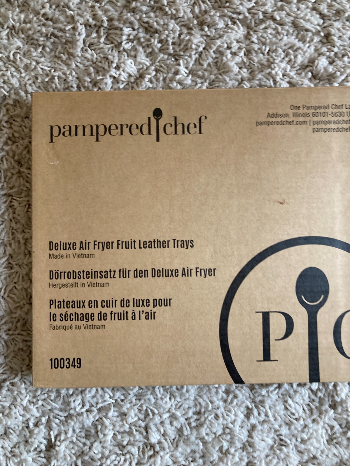 Pampered Chef Deluxe Air Fryer Fruit Leather Trays 3 Trays 100349 NIB