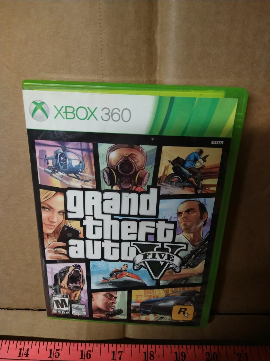 Grand Theft Auto V GTA 5 for Mocrosoft XBOX 360 Complete w/ Map Good  Condition