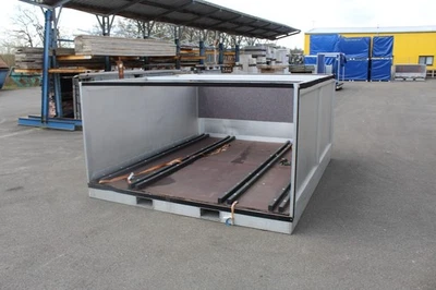 Alucontainer Alupalette Planen Anhänger mobiles Lager Geräteanhänger lager box - Bild 1 von 4