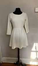 Lulus White dress Lace Open back Medium NWT