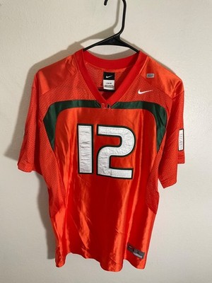 New Nike Team Youth Football Jersey L Orange & Green Polyester