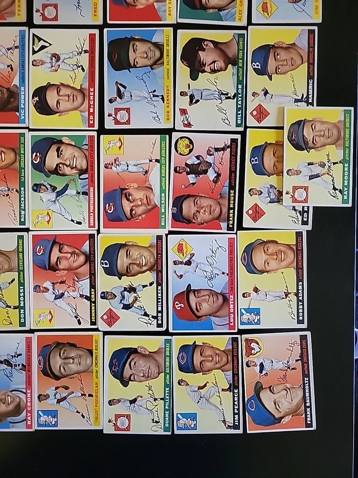 Lote de inicio Topps 1955 - 36 tarjetas diferentes - con Wally Moon y Ray Moore Foto 4 de 4