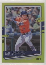 2020 Panini Donruss Optic Retail Lime Green Prizm Alex Bregman #131 v1i
