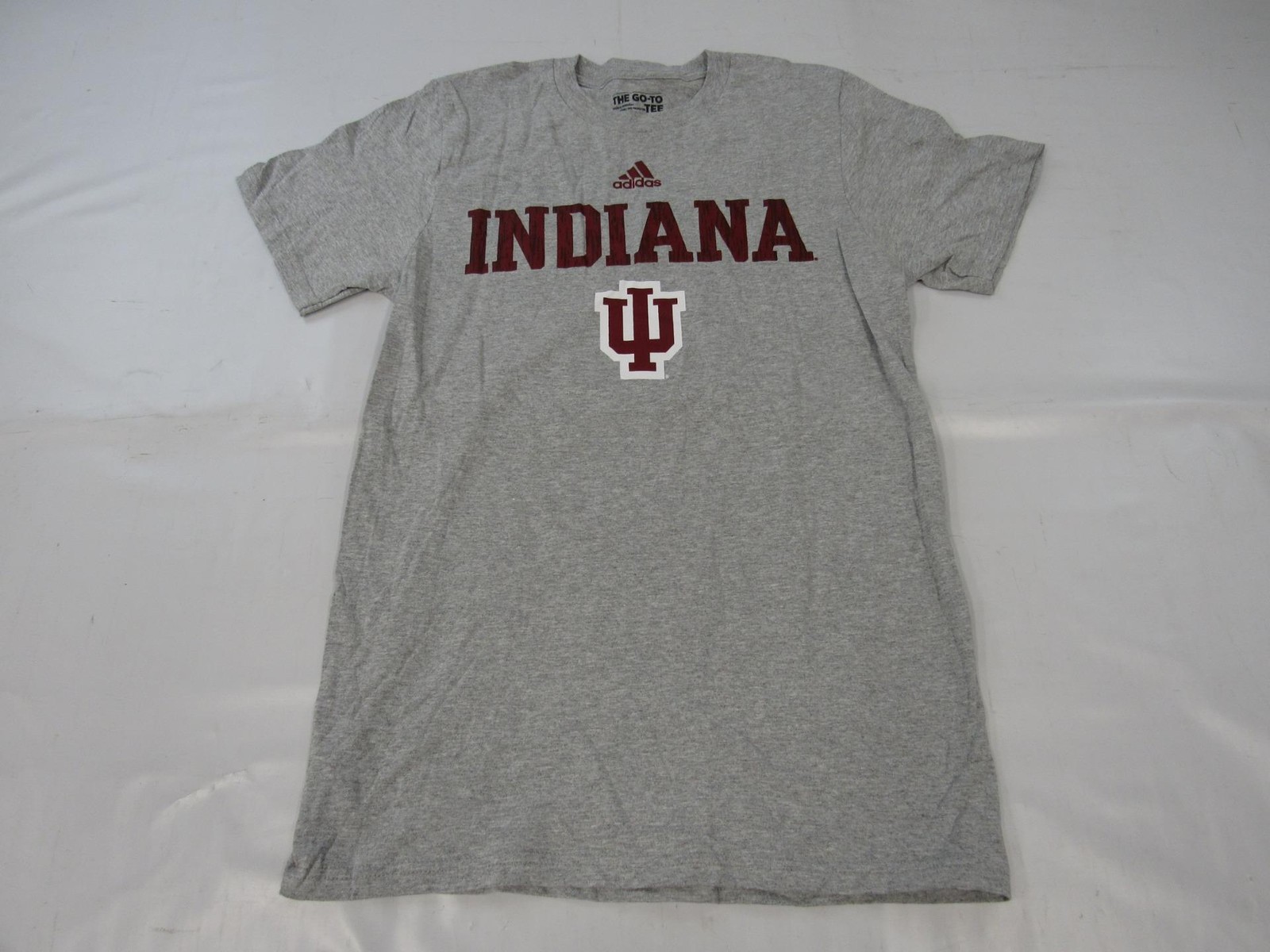 New Indiana Hoosiers Mens Size S Small Heathered Gray Adidas Shirt