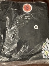 Anti Social Social Club T Shirt Black Map World Extra Large Brand New Xl 