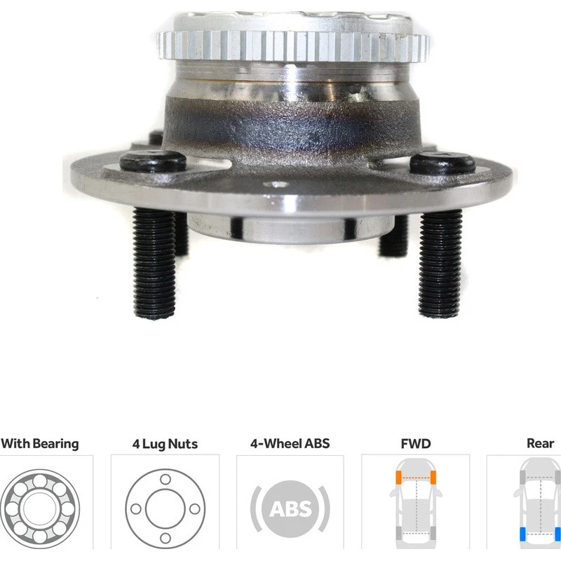 Buje de rueda para Hyundai Elantra Kia Spectra 2001-2009 Foto 2 de 4