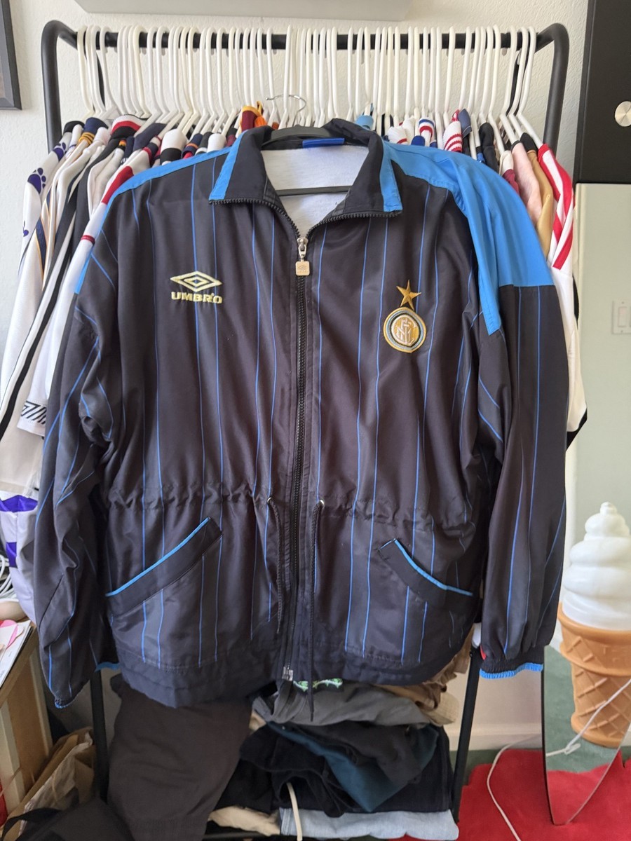 Vintage 90's Authentic Umbro Inter Milan Football Jacket Soccer