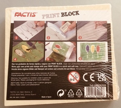 Print Block, Faktis, 9x8x1 cm, neu, verpackt