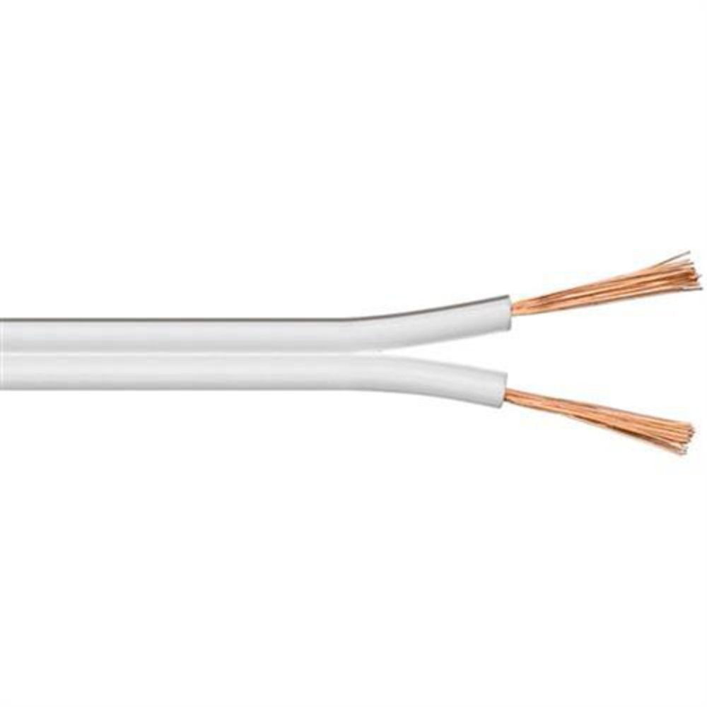 Goobay Lautsprecherkabel 10m Rolle 2x05mm CU wei mit Markierung 15109 2290₽