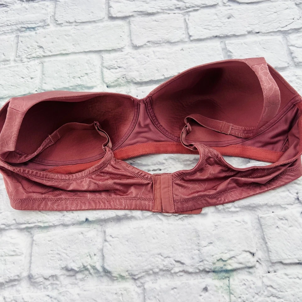 Sujetador Vanity Fair Body Shine cobertura completa malva 42B correas ajustables con aros Foto 3 de 4