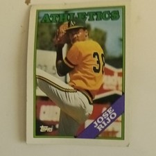 Topps 1988 Jose Rijo #316 Rookie Oakland Athletics MLB Baseball Card. rookie card picture