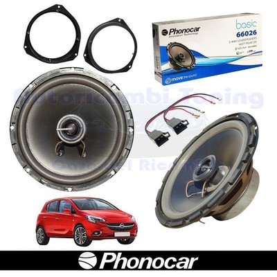 PHONOCAR 66026 165mm 60w Coaxial Ant Speakers for Opel Corsa E