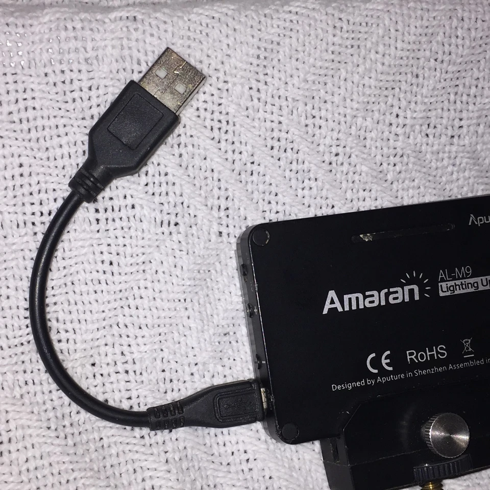 Aputure Amaran AL-M9 On-Camera LED Video Light ONLY W/ A Cable (not Original) - Image 3 of 4