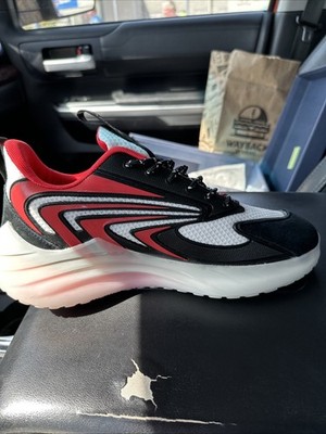 Mazino Krypton Sneakers Black, Red and White Size 9.5 Brand New