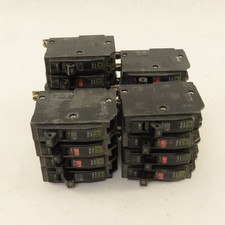 Square D Type QOB 20A Single Pole Circuit Breakers Lot Of 17