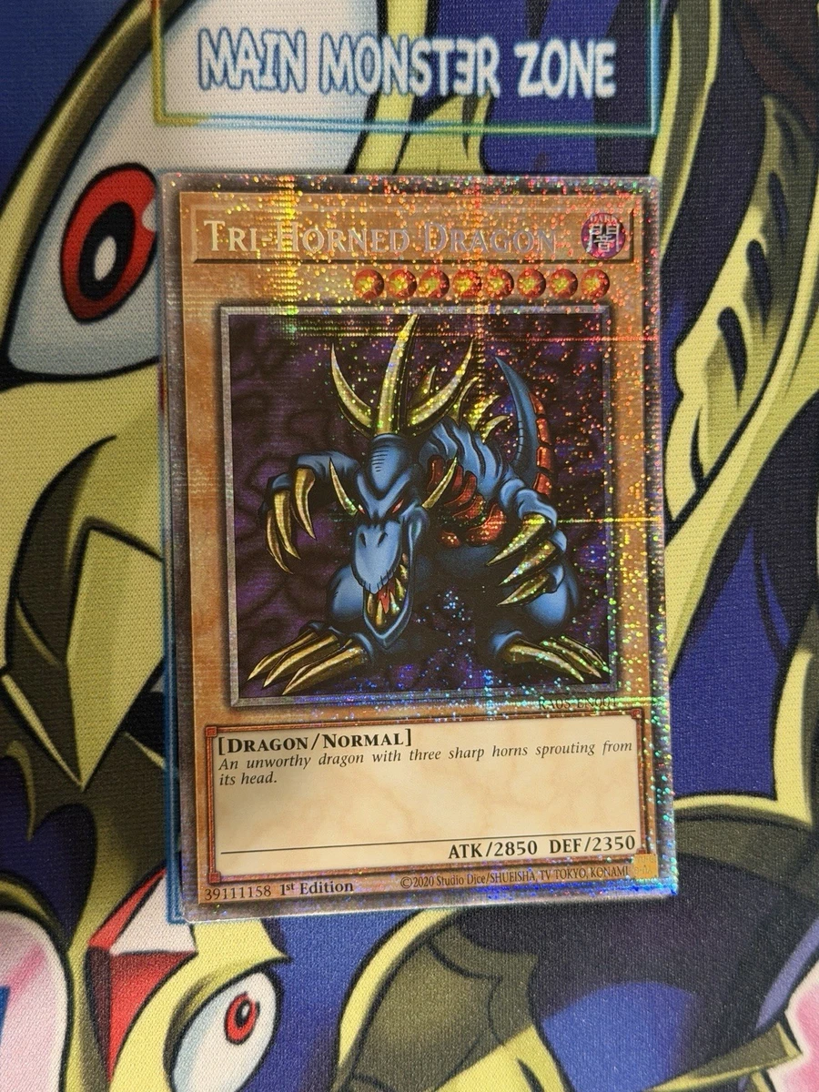 Tri-Horned Dragon RA05-EN001 Rarity Collection 5 for sale | eBay