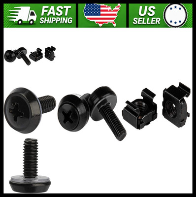 StarTech 50-Pack 10-32 12mm Screws & Cage Nuts Kit with Tool