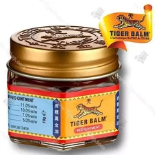 4 x 30 g. (1.06 oz)  ORIGINAL TIGER BALM RED WARM MASSAGE THAI