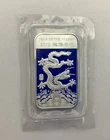 2012 Year of the Dragon 1 Troy oz .999 Fine Silver Art Bar factory sealed