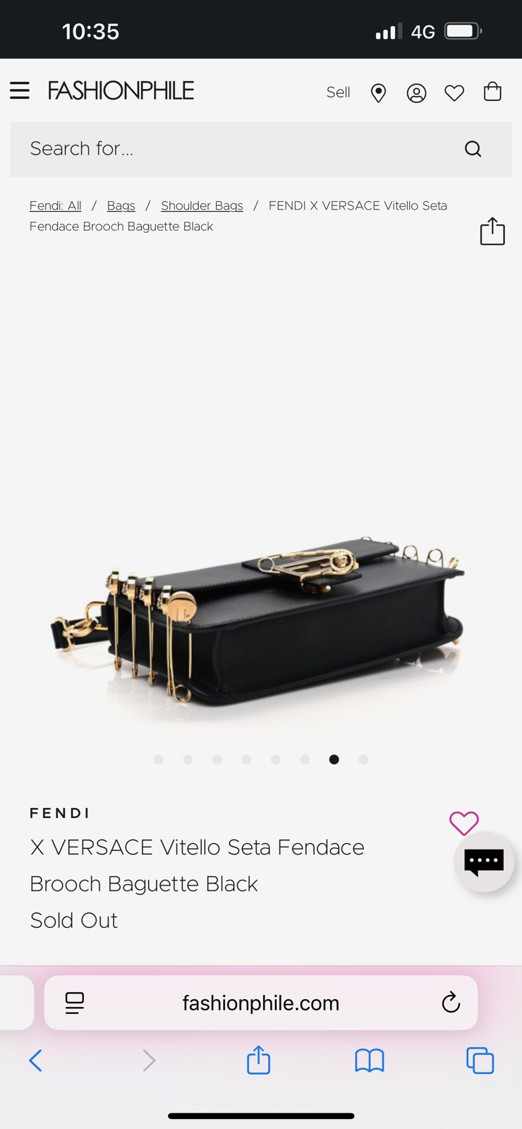 FENDI X Versace Fendace Baguette Shoulder Bag image 9