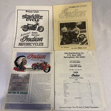 Indian Motorcycle Parts Catalog 1999-2000 ~ Manual ~ Lot Of 4 - Vintage